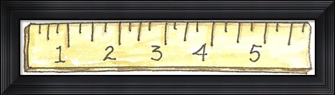 Framed School Ruler Print