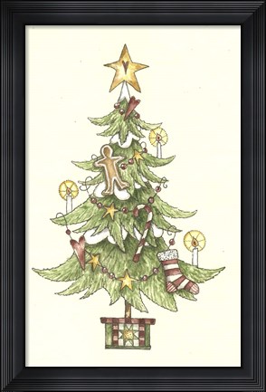 Framed Christmas Tree Print