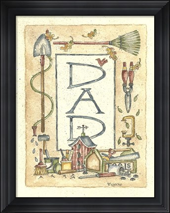 Framed Dad Border Print