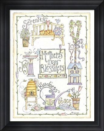 Framed Mother Border Print
