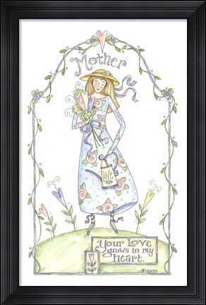 Framed Mother On Hill Print