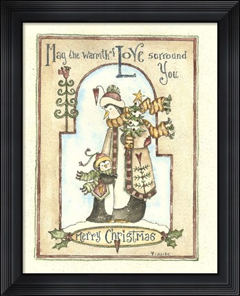 Framed May The Warmth Of Love Penguin Print