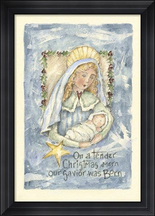 Framed On A Tender Christmas Morn Print