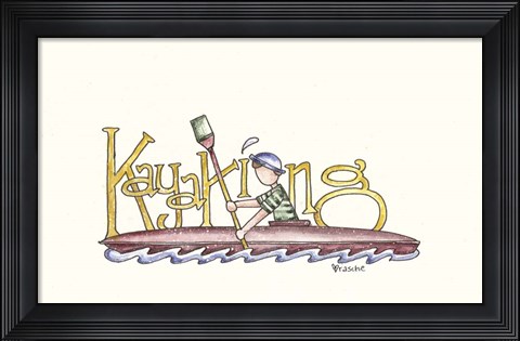 Framed Kayaking Print