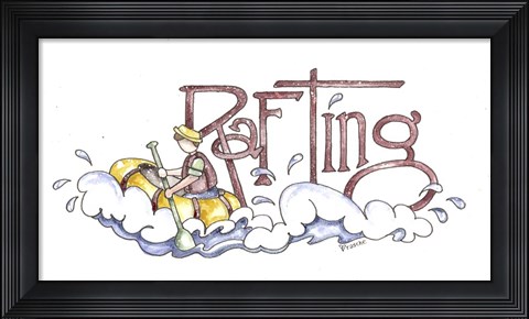Framed Rafting Print