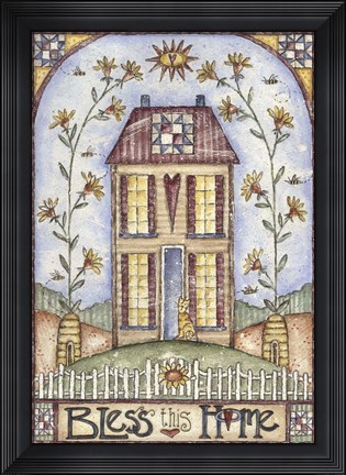 Framed Bless This Home Print