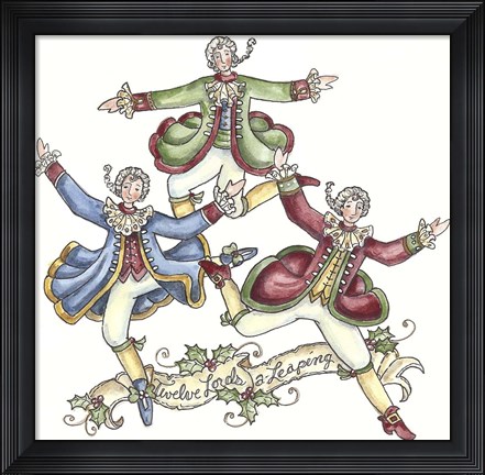 Framed Twelve Lords A Leaping Print