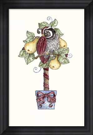Framed Partridge Stocking Print