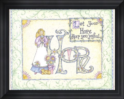 Framed Let Your Hope Keep You Joyful Print