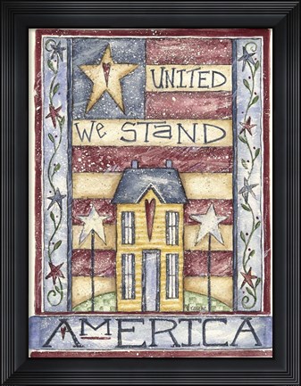 Framed United We Stand Print