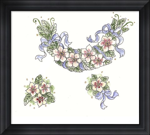 Framed Florals Print