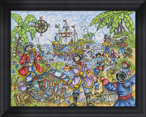 Framed Pirate Print