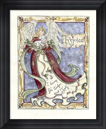 Framed Rejoice Angel Print
