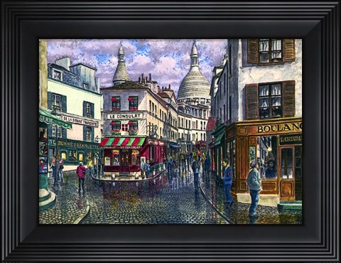 Framed Montmartre A Break In The Storm Print
