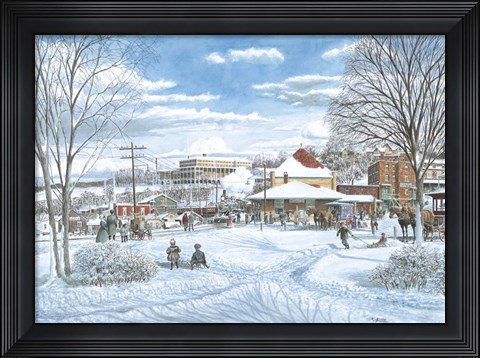 Framed Last Run Print