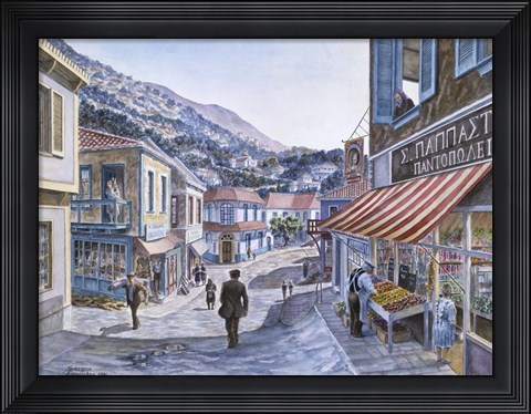Framed Pink House On Navarino St. Print