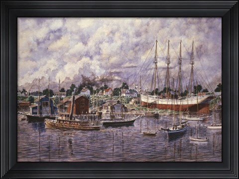 Framed Launching Of Elinor F. Bartram Print