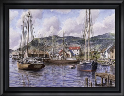 Framed Fogo, New Foundland Print