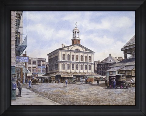 Framed Faneuil Hall, c.1915 Print