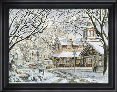 Framed Waiting For The 4,15 Print