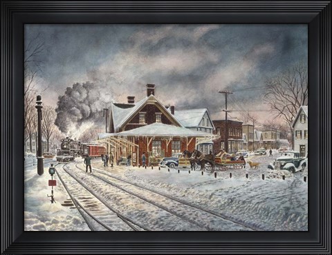 Framed Wilton, N.H. Print