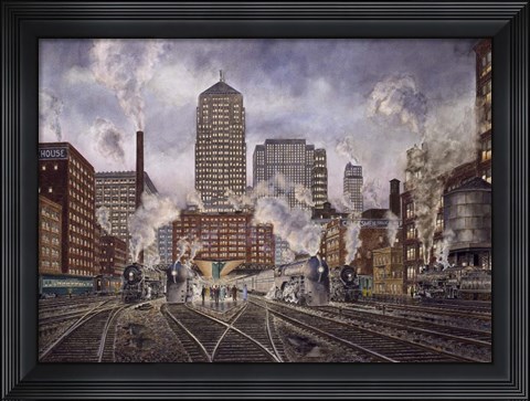 Framed 20Th Century Ltd., Leaving Chicago Print