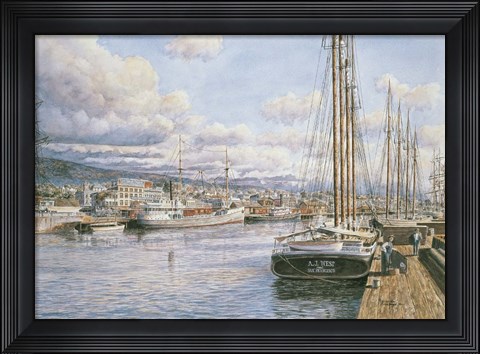 Framed San Pedro Sunrise, c.1913 Print
