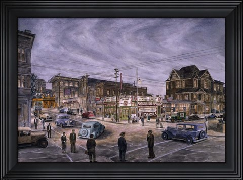 Framed Night On Bunker Hill Print