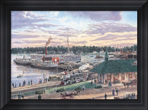 Framed Harbor Springs Mich. Print