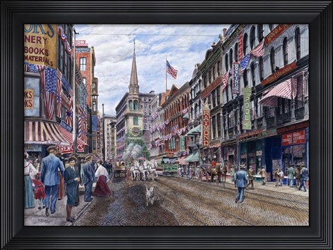 Framed Boston Print
