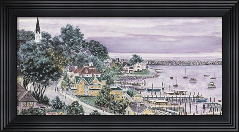 Framed Sunset, East Bay Mackinac Print