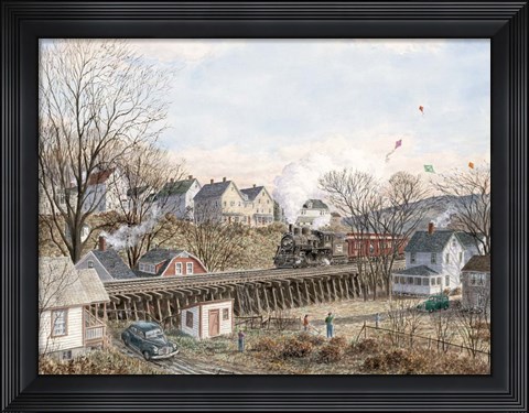 Framed Kites Of March Print