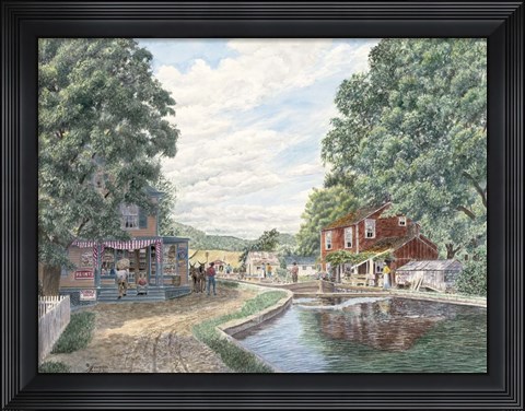 Framed Summertime, Morris Canal Print