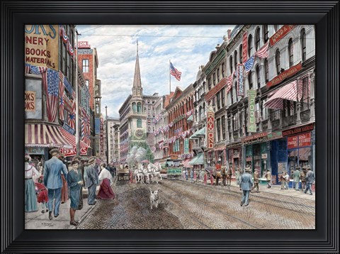 Framed Four Alarm 4Th Of July Print