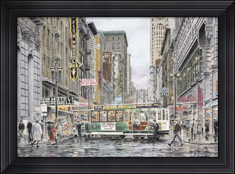 Framed Eddy St., San Francisco Print