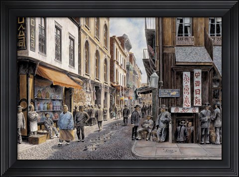 Framed China Town Print