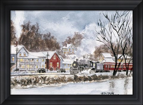Framed Winter Travel Print