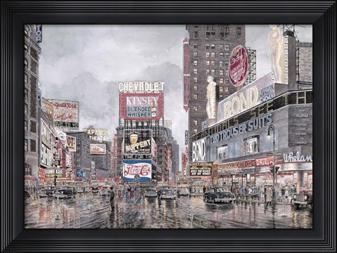 Framed Times Square, New York Print
