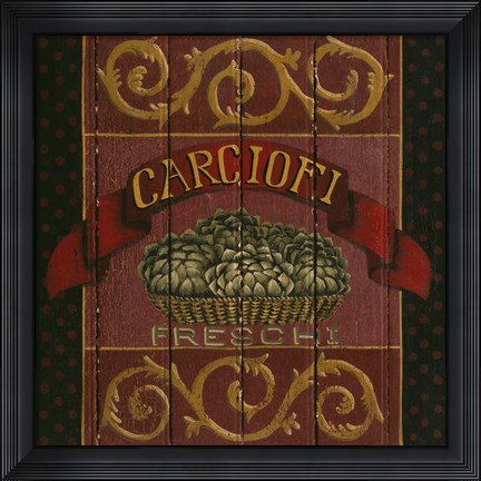 Framed Artichoke Print