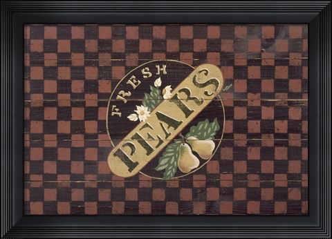 Framed Pears Print