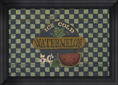 Framed Watermelon Print