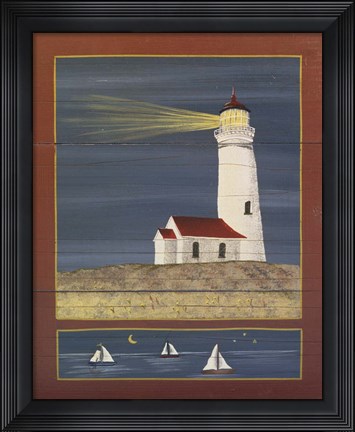 Framed Lighthouse 1 Print