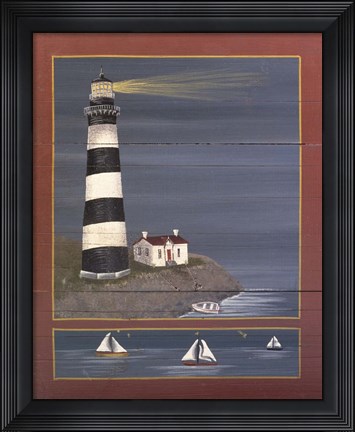 Framed Lighthouse 4 Print