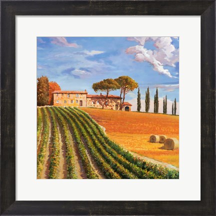 Framed Colline Toscane (Detail) Print