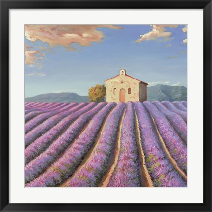 Framed Campi di Lavanda (Detail) Print