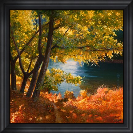 Framed Radura sul Fiume Print