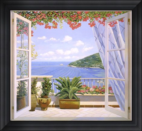 Framed Finestra sul Mare Print
