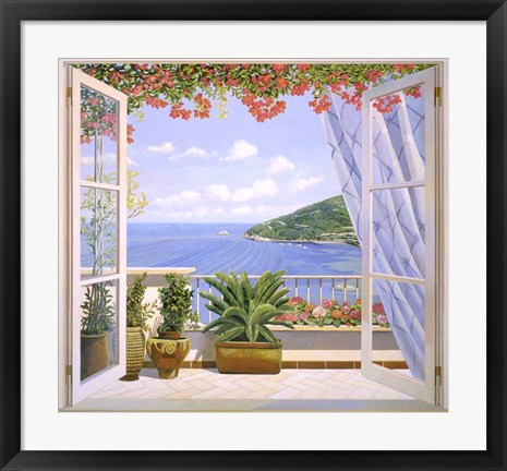 Framed Finestra sul Mare Print