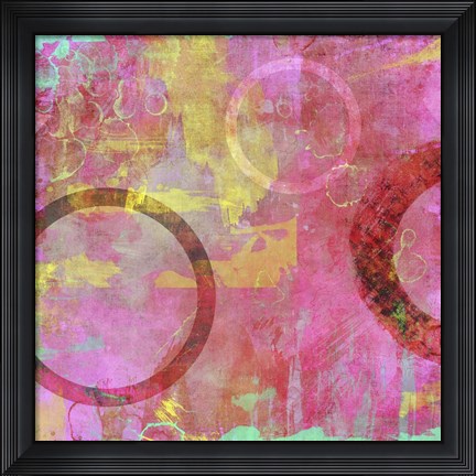 Framed Circle Carnival I Print