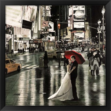 Framed Romance in New York Print